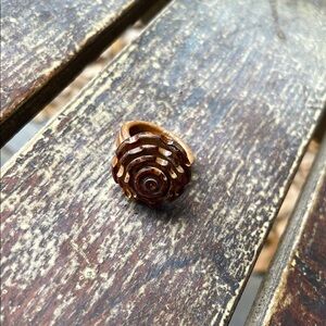Elegant Wooden Rose Ring